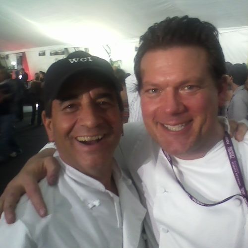 Working with Tyler Florence at the LA Food and Win