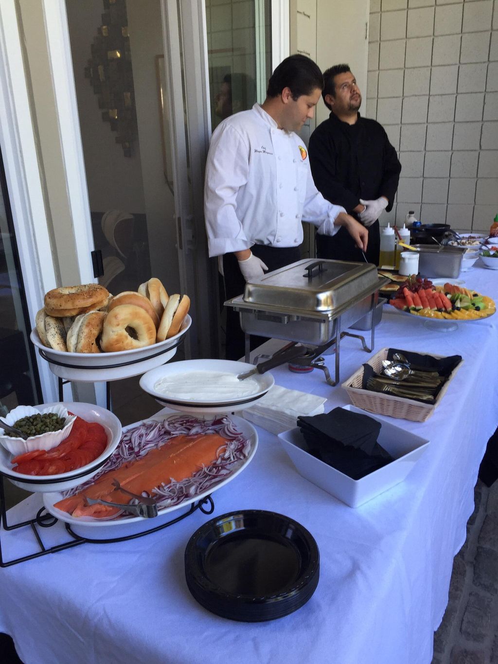 Smoked Salmon and Bagel Platter