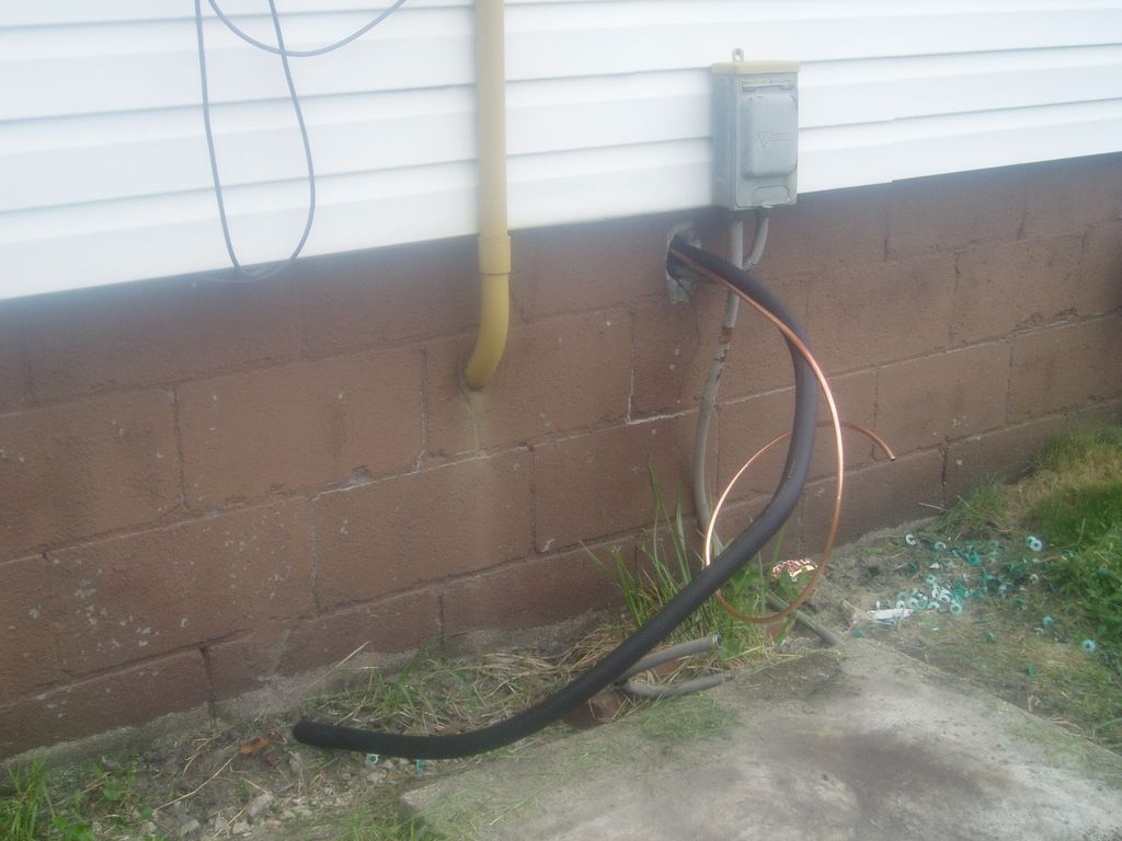 Air condition unit was stolen.  At  rental propert