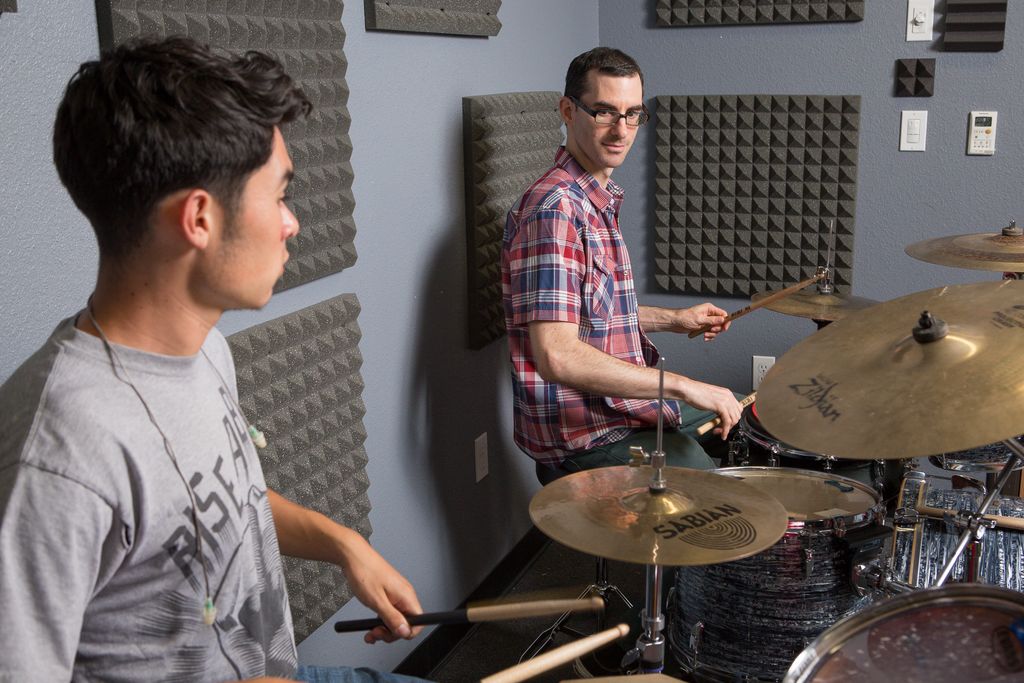 David teaching a student in Santa Ana location