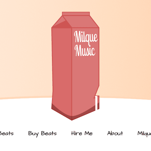 Milquemusic is a online music portfolio for electr