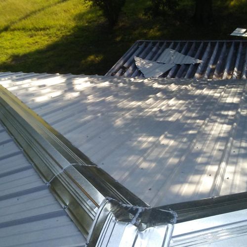 a metal roof I installed