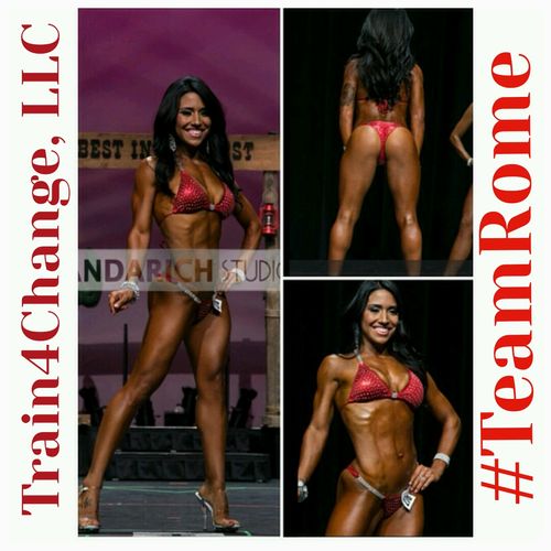 Here is Renee competing in her first bikini compet
