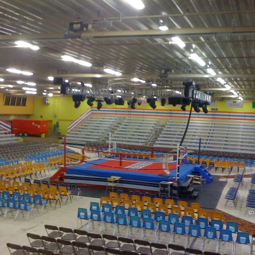 Boxing Audio video and lighting