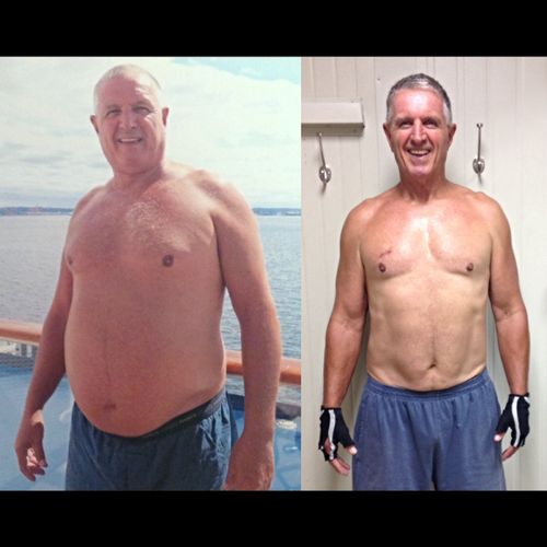 59 year old John has lost 70 lbs in less than 8 mo