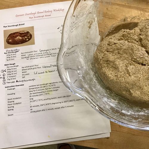 Preparations for Rye Sourdough Bread