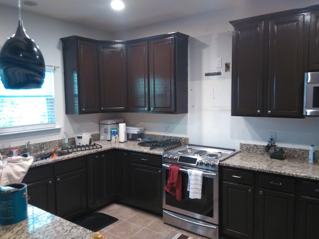 Kitchen cabinets painted