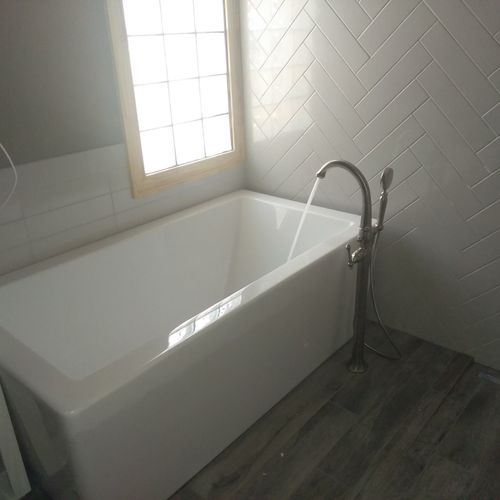 Freestanding Tub and Faucet Install
