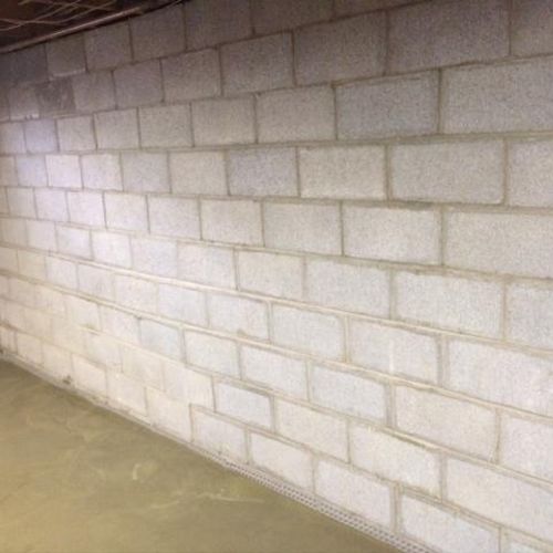 After Basement Wall Waterproofing