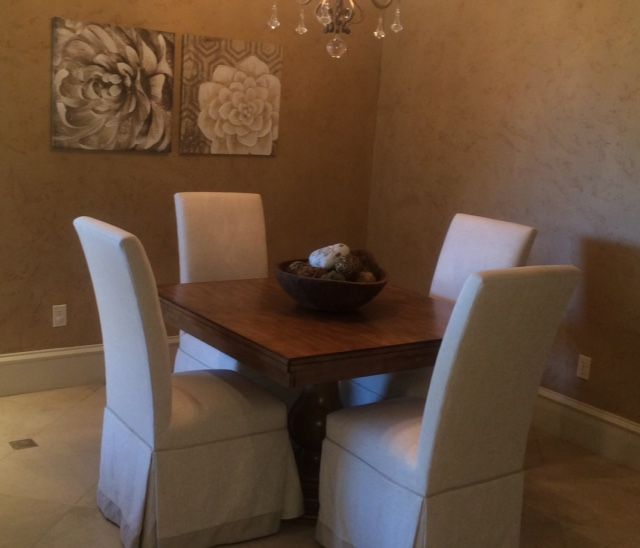 kitchen dining staging