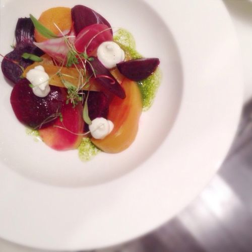 Red and Golden Beet Salad
vodka goat cheese, parsl