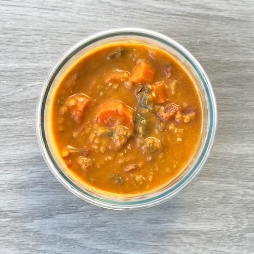Curried lentil stew 