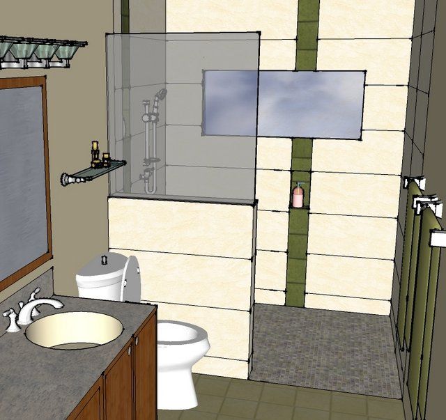 Conception Drawing of new bath addition