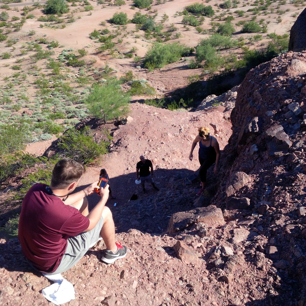 some class members taking a climb!