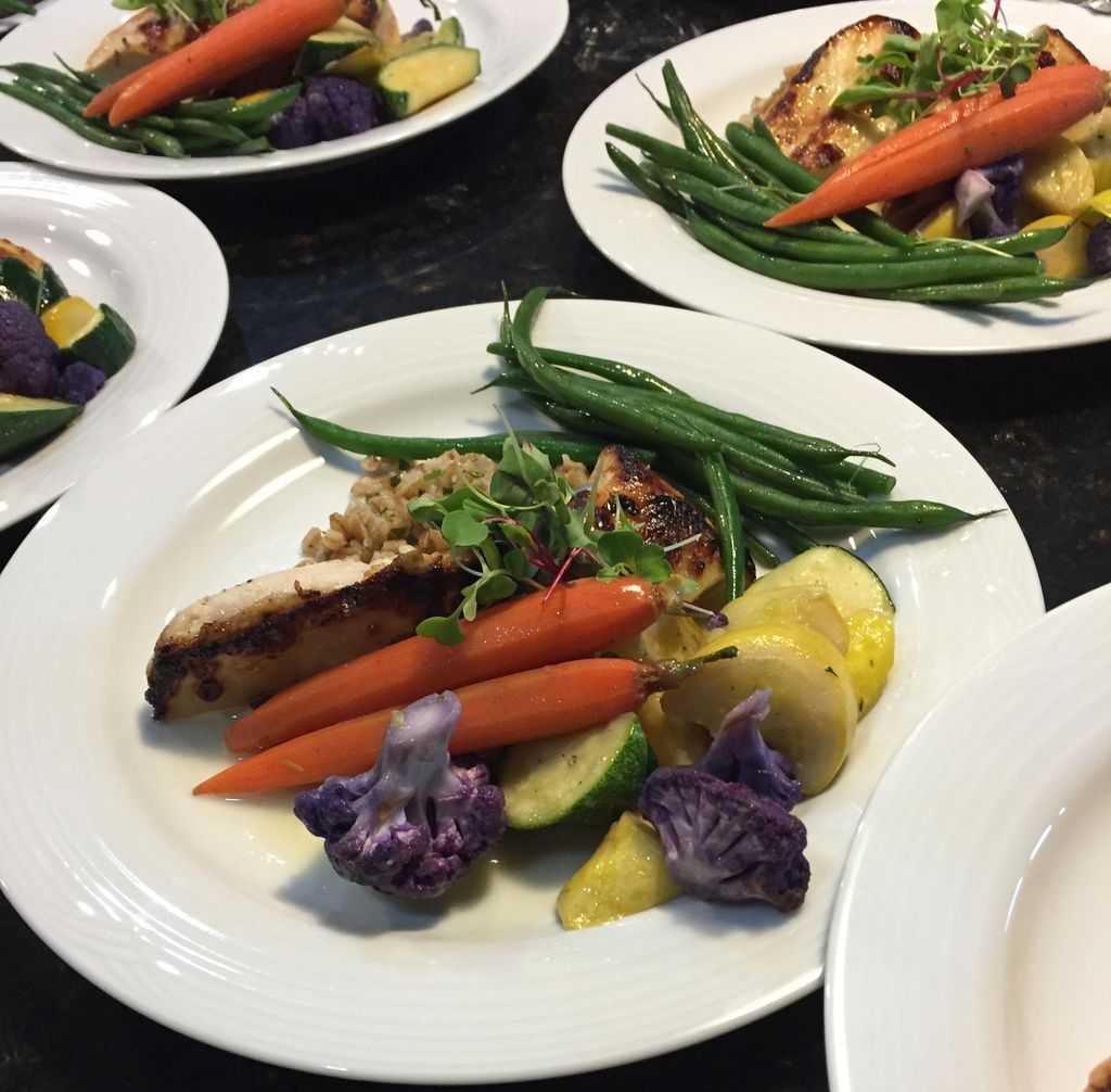 Sautéed Chicken Breast with haricot vert, squash, 