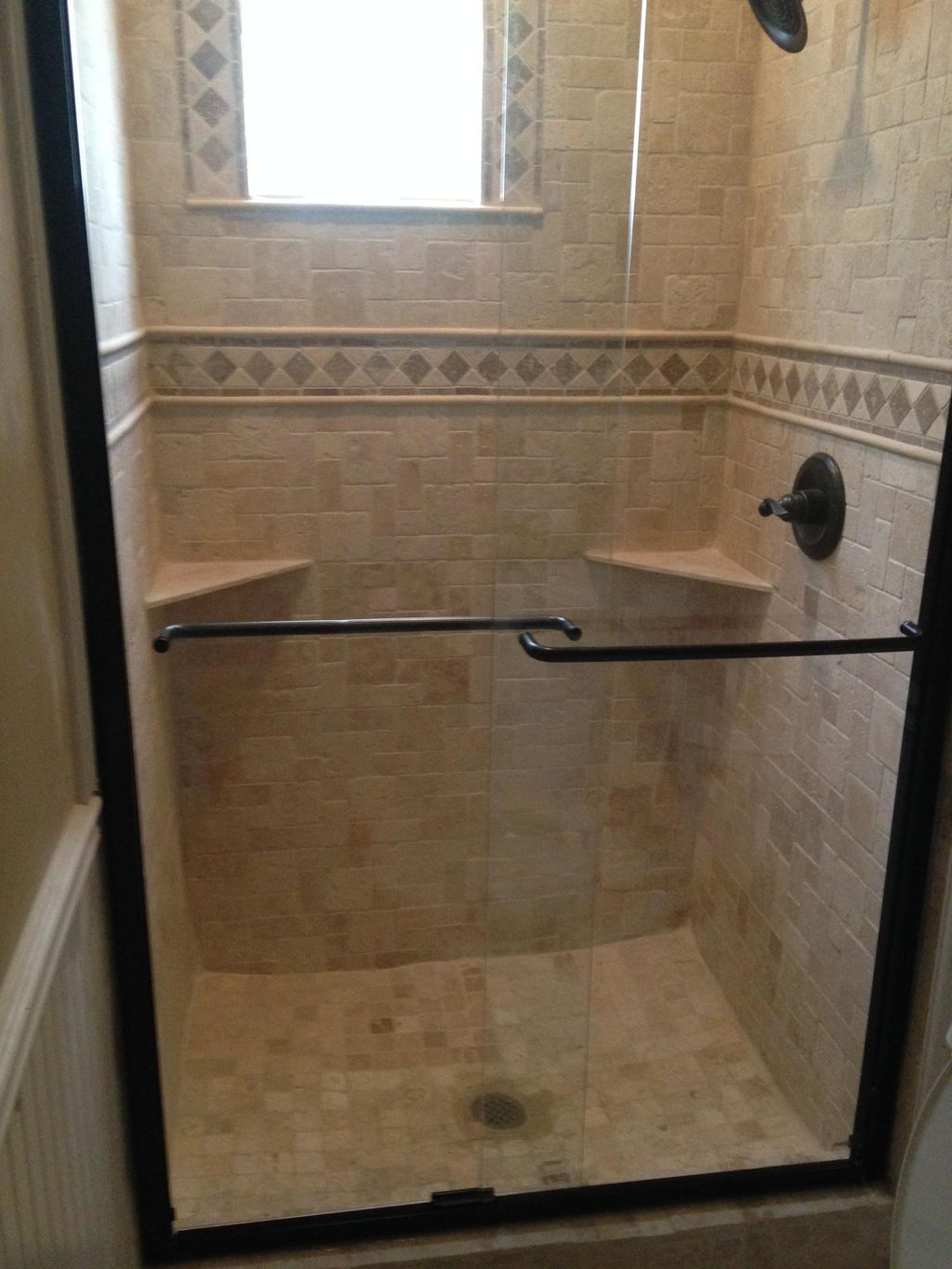 Shower Remodel - After (made shower larger & moved