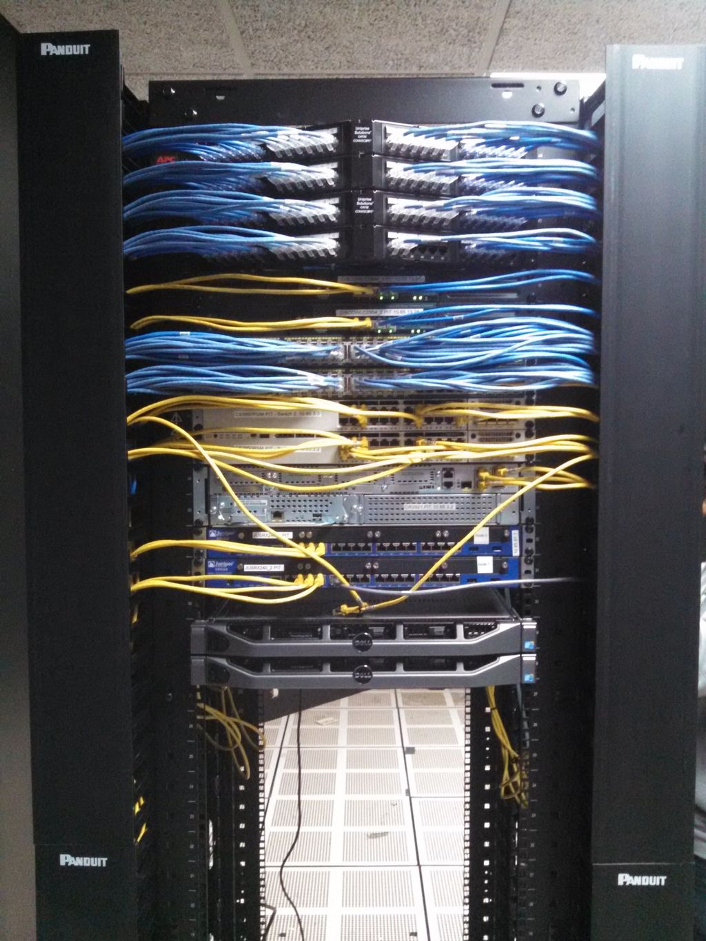 Cross connects and cable management.