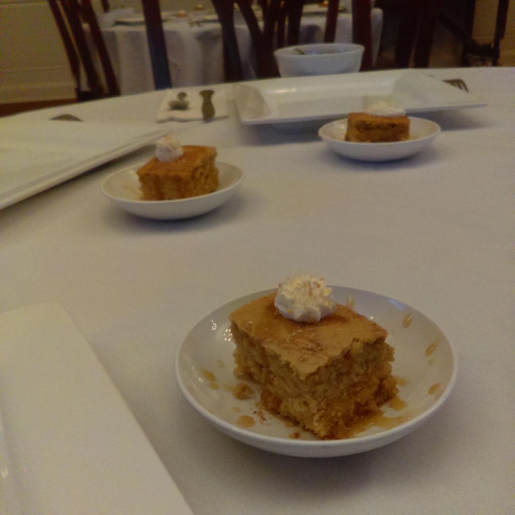 Salted caramel creme over s blonde brownie