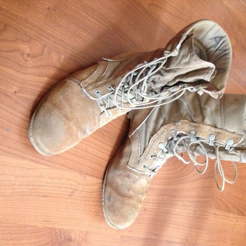 These boots have been with me to Iraq twice and no