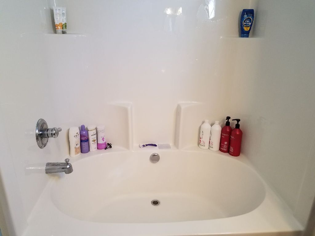 freshly cleaned shower!