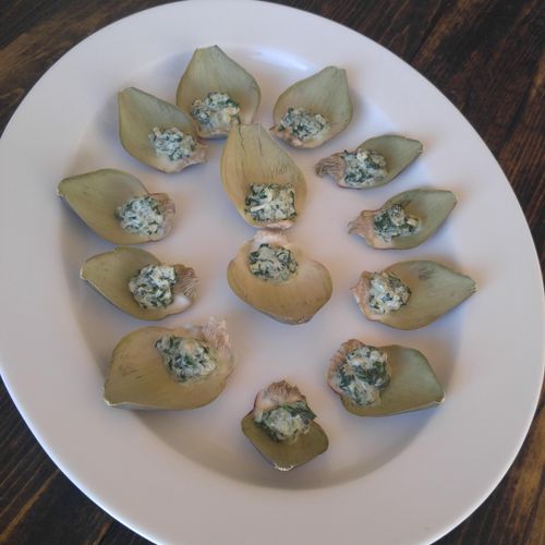 Artichoke Leaves with Ricotta Filling