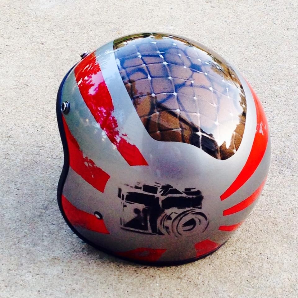 I enjoy painting anything, such as helmets, motorc