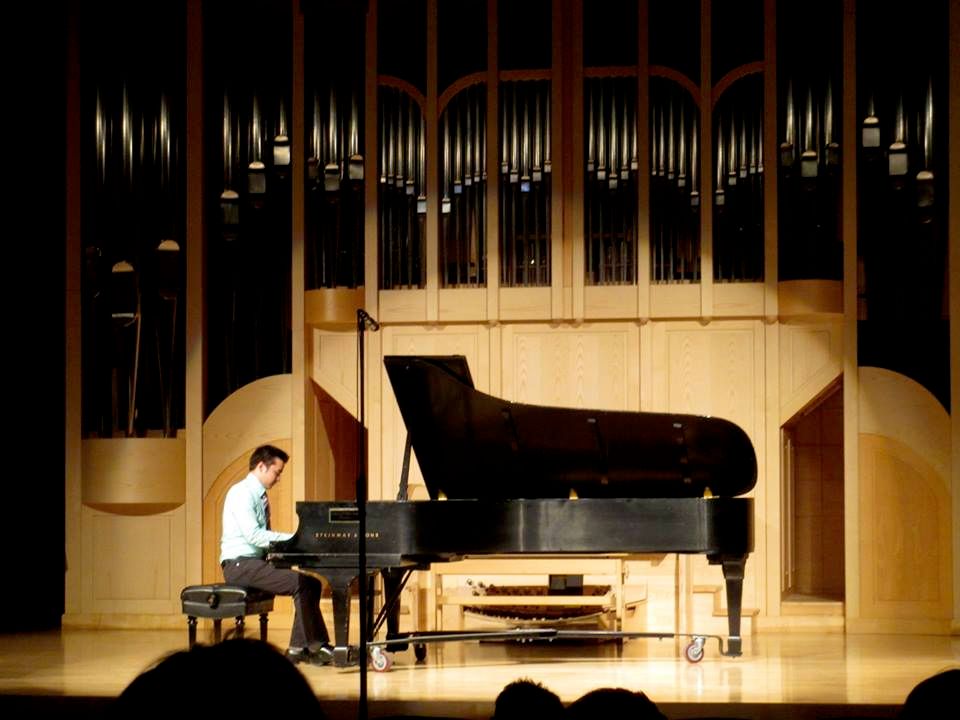 Me performing for my junior recital at UNLV