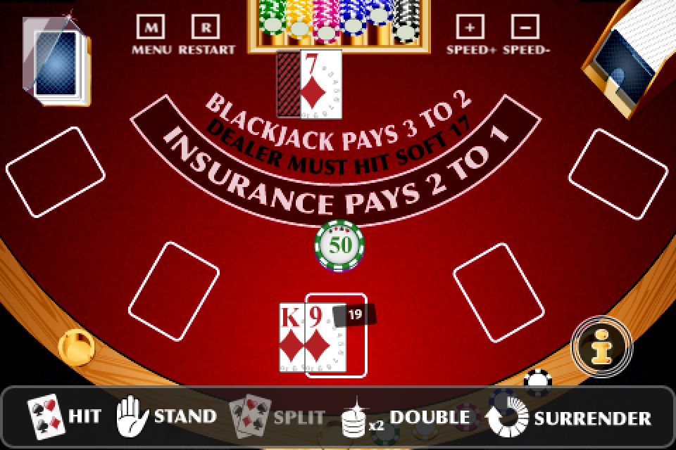 Professional Blackjack training application