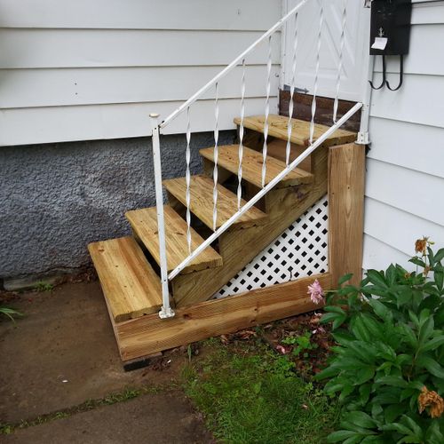new set of stairs.