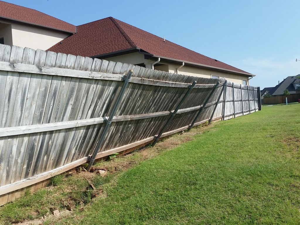 We do fence repair also. Before.