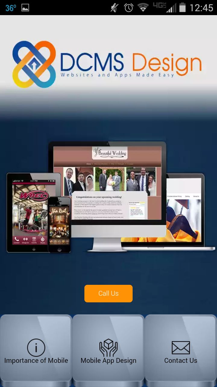 This is the mobile website for our company.