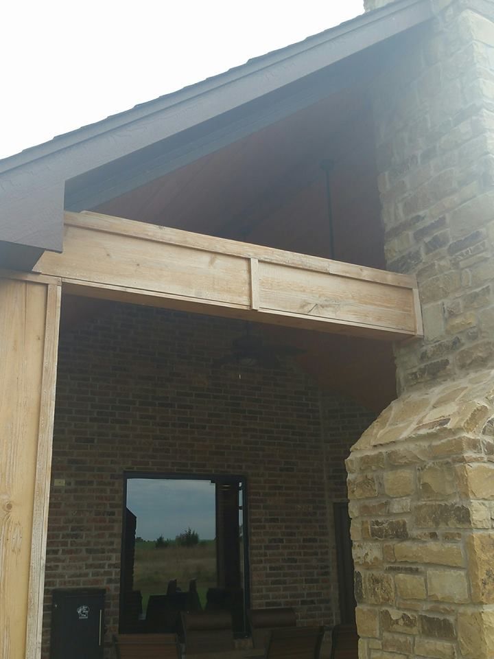 BEFORE Stain/seal of cedar exterior shutters, colu