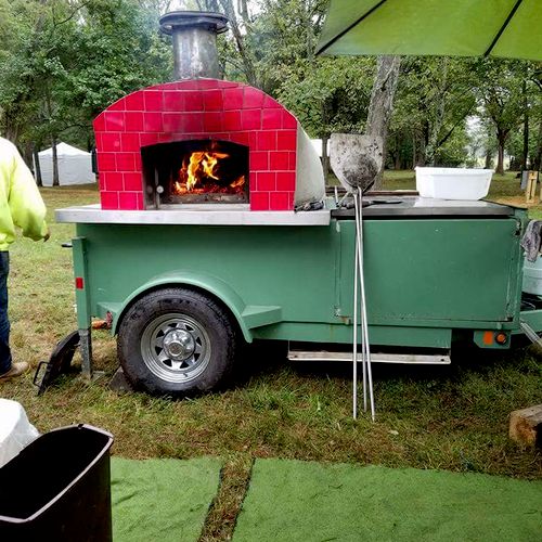 This is our Wood Fire Pizza Oven and this event wa