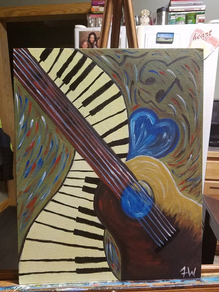 Heart and Soul Acrylic painting. This piece is own
