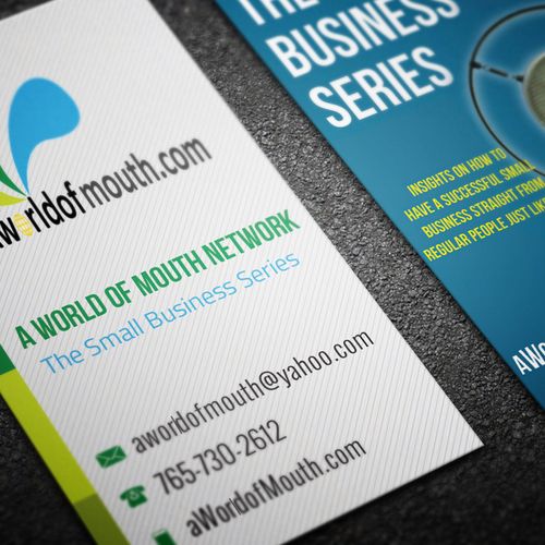 Our business card- we offer business card design f