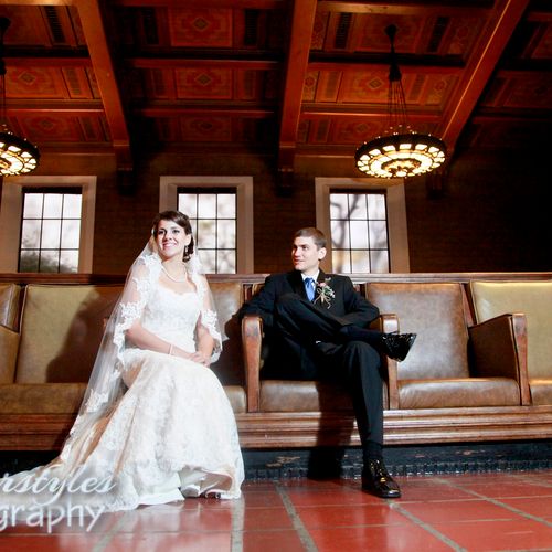 Rachael & Duje at Union Station Los Angeles