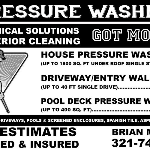 Call us today! lets pressure wash something!