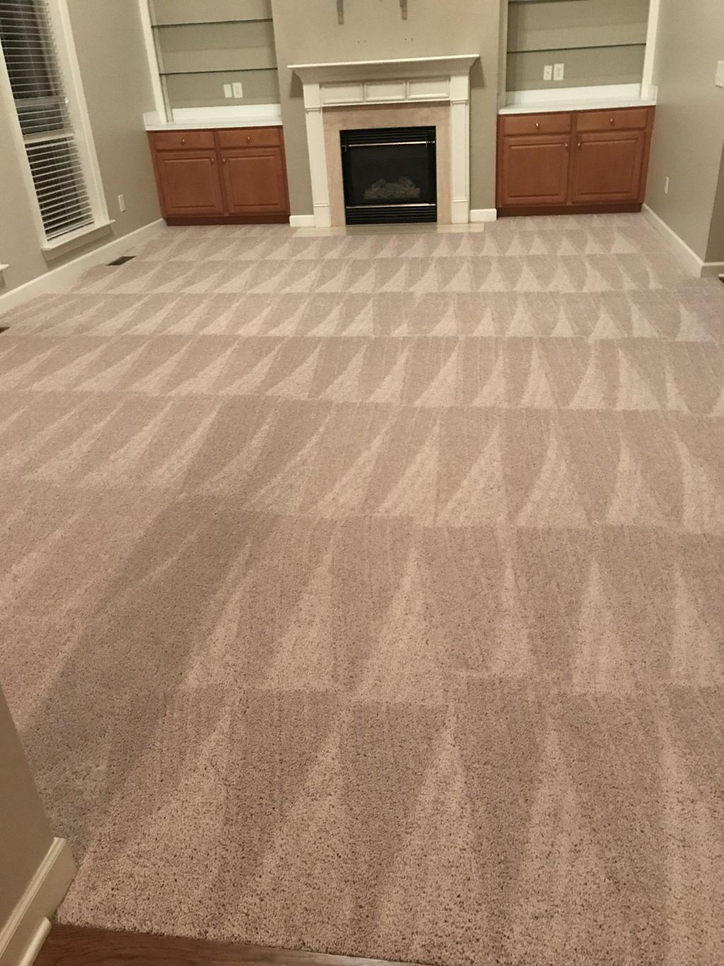 After carpet cleaning