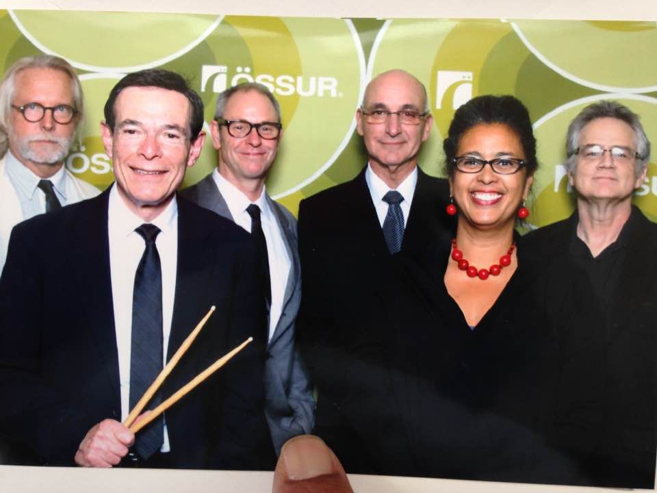 This is the Howard Conn Jazz Ensemble posing after