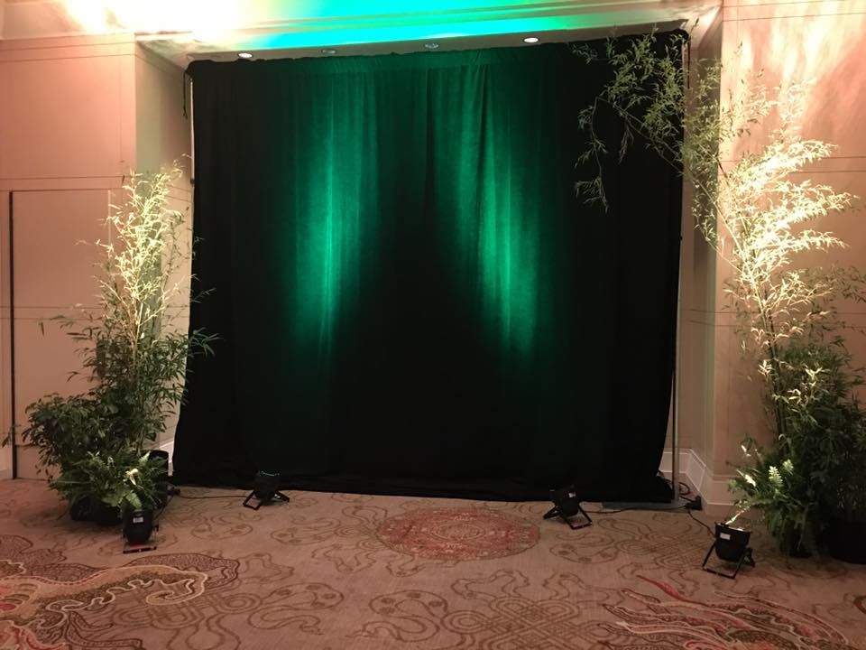 Uplighting and Pipe and Drape Package
