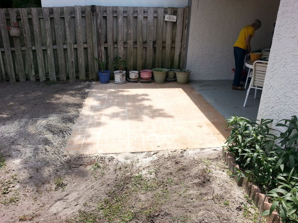 Paver Patio installation