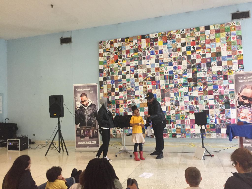 Magician Kid Ace wows at Hudson River Kids.