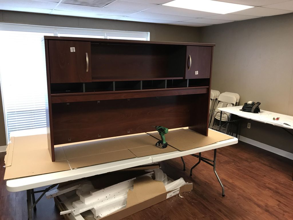 Office furniture assembly work order.