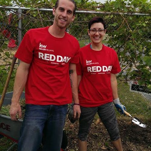 International Red Day with Keller Williams, giving