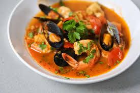 Seafood Stew with Saffron, Cilantro and Mint