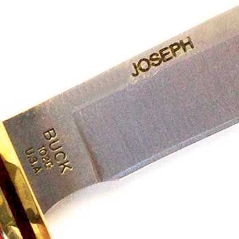 Personalized laser engraving knife