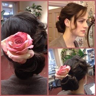 Audrey with a Great Gatsby inspired updo
