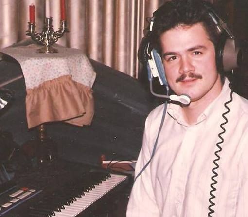 This is me about 1986, playing a live score for a 