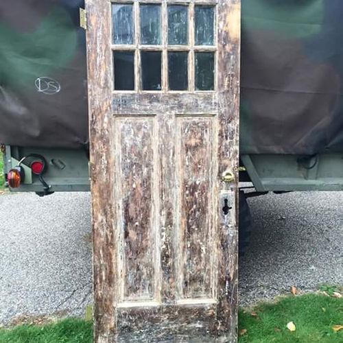 Original door from the 30's leaving its home for a