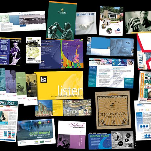 Brochures, pamphlets, print collateral